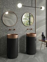 Керамогранитная плитка ITALON Metropolis Graphite Dark (800х1600х9) черная, 610010002344 (кв.м.) — изображение 6