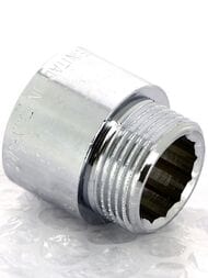 Удлинитель Tiemme 1"х25мм хром,  1500491 (1530C0625)