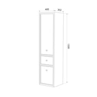 Пенал подвесной IDDIS Torr 400х1500х302 белый матовый TOR40W0i97