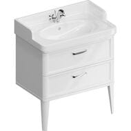 Тумба под раковину KERAMA MARAZZI POMPEI напольная с 2 ящиками, (760х480х482) белая PO.N.80.2\WHT