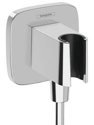 Шланговое подключение Hansgrohe Fixfit Q 26887000 с держателем, хром — миниатюра 1