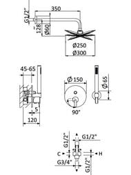 ������� ������� Cezares LEAF-DSIP-30-L-NOP �������., � ������� � ������ �����, d300 ��, ������ ���