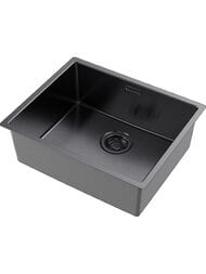 Мойка Omoikiri TADZAVA 54-U/I-GM Ultra (540х440х200) универсальный монтаж, вороненая сталь 4993267 — миниатюра 4