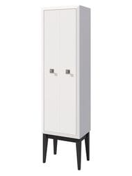 Пенал напольный Caprigo Метрополь 500х1900х375 цвет белый/черный 13751.37-B016/B032