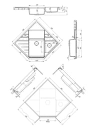 ����� FLORENTINA ������ FS (900�900�217) �������,2 ����,� ������ � ������,������ 20.375.J0900.102