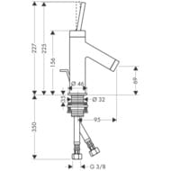 ��������� Axor Starck 10116000 ��� �����������, ����� 69 ��, � ������ ��������, ����