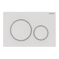 GEBERIT Sigma20 Клавиша смыва, двойной смыв, белый матовый, легкоочищаемая поверхность 115.882.01.1