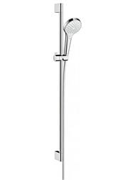Душевой набор Hansgrohe Croma Select S Vario  (ручной душ, шланг, штанга 90см) хром/бел. 26572400 — миниатюра 1