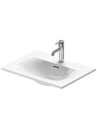 Умывальник Duravit Viu 600х450 встраиваемый, антигрязевое покр., 1 отв. под смеситель 03856000001