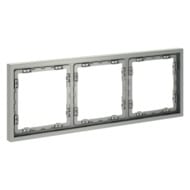 Рамка на 3 поста Voltum S70 VLS100305, серебро