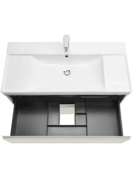 Тумба под раковину Roca Ona Ivory 1000, 985x450x565 слоновая кость, 2 ящика, ZRU9308356
