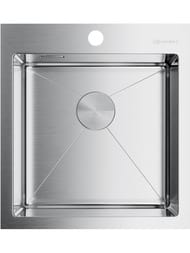 Мойка Omoikiri AKISAME 46-IN (460х510х200) монтаж врезной/вровень, нержавеющая сталь 4973057
