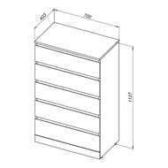 ����� Aquanet ������ (700�1137�403) ���������, 5 ������, ��� ����� 302552