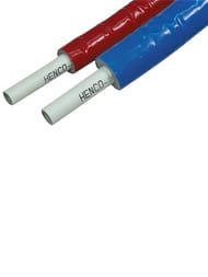 Труба металлопластиковая HENCO Standard 16(2,0) в синей изоляции (6мм), 1м
