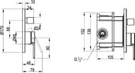 ��������� ��� ���� Villeroy&Boch Architectura ������������, 2 ���, ����.�����, ���� TVS10335300061
