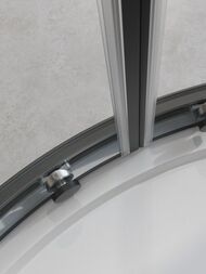 Душевой уголок CEZARES RELAX (900х1200х2000) RELAX-304-RH-2-120/90-C-GM стекло прозр./оружейн. сталь