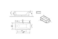 Панель фронтальная для ванны AM.PM Spirit 170x75 белая W72A-170-075W-P2