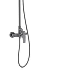 Душевая система Aquatek Бетта AQ2160BGM для душа, однозахватный, верхний и ручной душ, сталь оруж