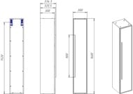 ����-����� La Fenice Elba Bianco 30 �� (300�300�1610) ����� ������� FNC-05-ELB-B-30