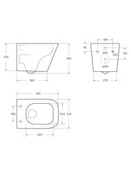 ������ ��������� BelBagno Ardente-R 490�345�350 �� ������ Tornado, ������������, ����� BB520CH-TOR