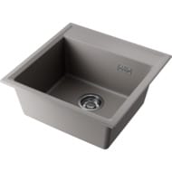 Мойка Omoikiri DAISEN 51 GR (510х510х195) врезная, артгранит, цвет leningrad grey 4997306