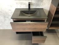 Тумба COMFORTY Франкфурт-75 (750х560х465) подвесная, с раков., дуб шоколадно-коричневый 00-00000889