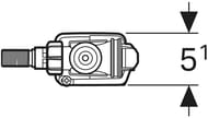�������� ������ Geberit Impuls 333 3/8 � 1/2 ������ ���� ����� 136.730.00.3