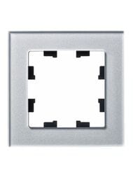 Рамка Systeme Electric ATLASDESIGN NATURE 1 пост, СТЕКЛО АЛЮМИНИЙ ATN320301
