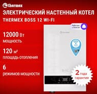����� ������������� THERMEX Boss 12 Wi-Fi White 12 ���, (600�390�236) �����, ���������� Wi-Fi