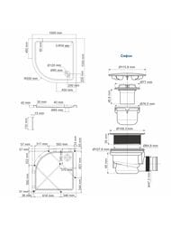 ������� ������ WasserKRAFT Isen 1000�1000�175 ���������, � �������, ������� �����, ����� 26T23