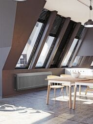 Радиатор стальной Royal Thermo Ventil Compact тип 22 ВШГ 300х700х100, 1010Вт, нижн.подкл, серебрист
