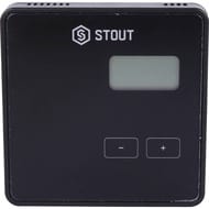 Терморегулятор STOUT R-10b проводной, ЖК-дисплей, черный, STE-0101-010002 — миниатюра 1