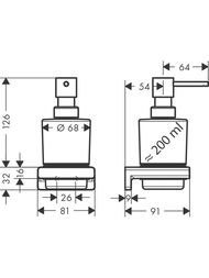 ������� ��� ������� ���� Hansgrohe AddStoris 41745670 200 ��, ���������, ������ �������