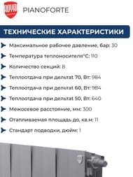 �������� ���������������, 8 ������ ROYAL THERMO PianoForte 300 Silver Satin, ���.�����, �����