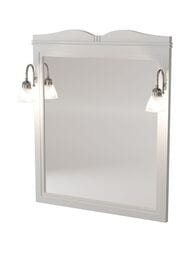 Зеркало Caprigo Борго 80 760х891х29 bianco-grigio с отверстиями для светильников 33436-B177