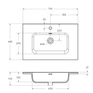 ���������� ��������� BelBagno (710�465�170) ��������, ����� BB700ETL