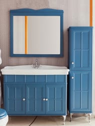 Пенал Caprigo Борго blue 402х1641х353 правый 33450R-B136 фурнитура хром