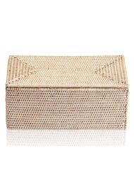 Коробка универсальная Decor Walther BASKET UTBMD 300х155 с крышкой, ротанг светлый 0932191
