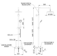 Душевая система Mariani Artic B00260ATATA20, хром