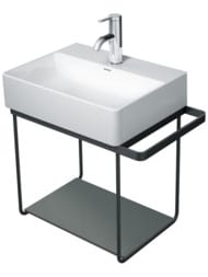 Полка стеклянная для консоли Duravit DuraSquare 420х264 серая 0099668700