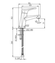 Смеситель для раковины Paini Bios однозахватный, без донного клапана, хром 05CR205LMKM