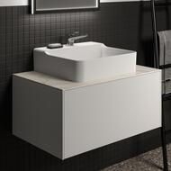 Столешница для тумбы 80 Ideal Standard CONCA (800x505x6) керамическая, calacatta marble T3970DH — изображение 4