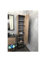 Шкаф-колонна COMFORTY Бредфорд-40 (390х1900х320) напольный, дуб темный 00004148004