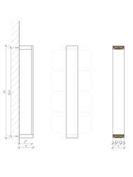 Полотенцедержатель Decor Walther BK HTE41 высота 400 мм, цвет: хром 0592200