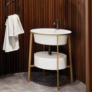 ������� ��� �������� Cielo CATINO OVALE (700�500�830) ��������, ���� Brushed Bronze CASTOBZ