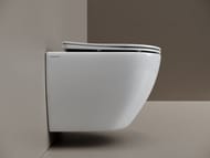Унитаз подвесной Ceramicanova Мия (Mia) Торнадо 52 см сиденье микролифт крепления белый арт CN1805T — изображение 5