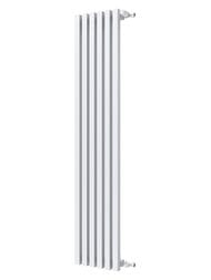 Дизайн-радиатор STOUT Tube Quadro 6 секц. боковое подкл. QV40-1750-6 RAL1T104S9016 белый муар