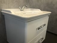 Тумба COMFORTY Неаполь-65 (650х520х500) подвесная, с раковиной, белый глянец 00004148729