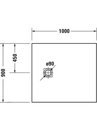 ������� ������ Duravit Sustano 1000�900��, ����� ������� 720274740000000