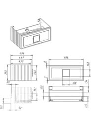 ����� ��� �������� La Fenice Cubo Bianco 100 �� (976�469�350) ����� ������� FNC-01-CUB-B-100